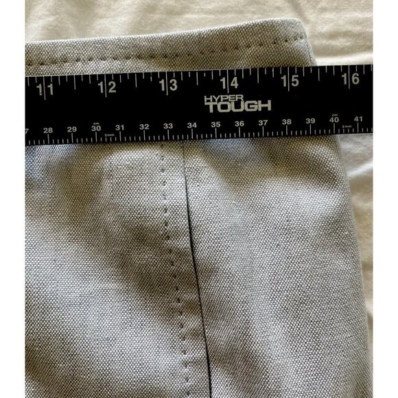 Talbots Womens NWT Linen Blend Soft Chambray Top Stitched Lined Pencil Skirt Sz6 - Picture 10 of 12